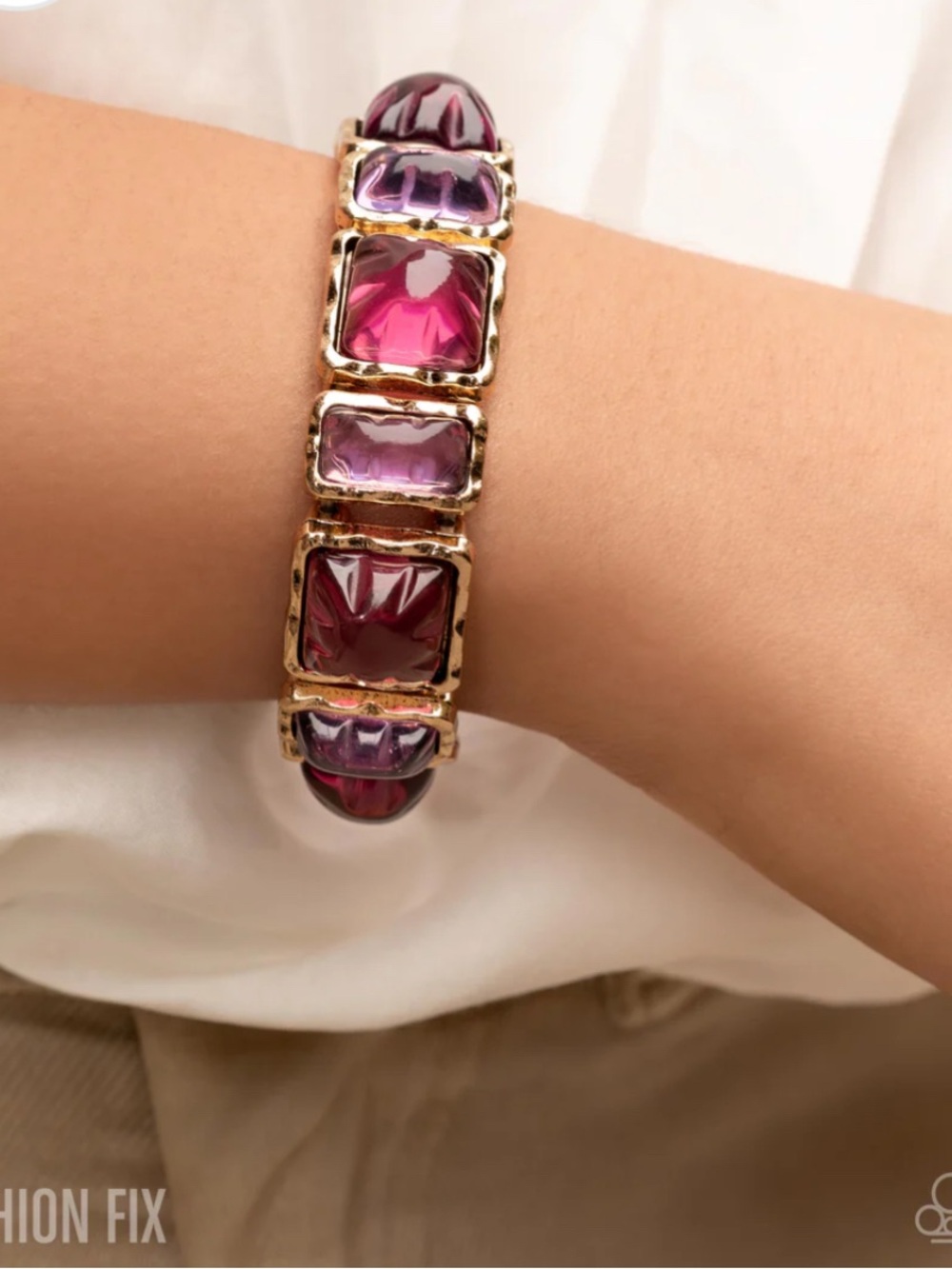 Retro Radical Purple Bracelet